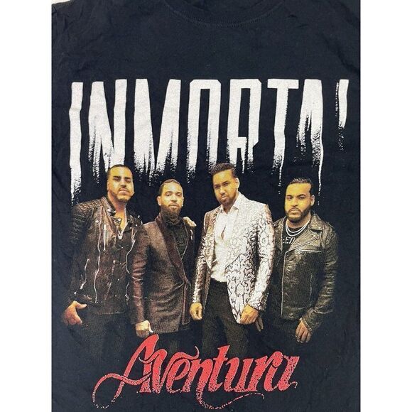 Inmortal Aventura Tour 2020 Graphic T-shirt Women Small Black Short Sleeve Music - Picture 2 of 8